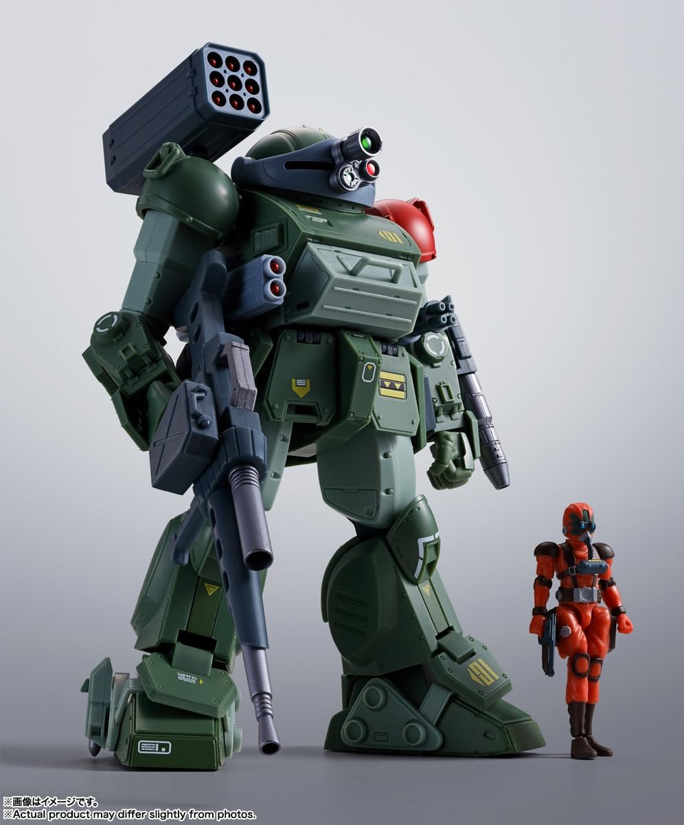 BANDAI SPIRITS(バンダイ スピリッツ) HI-Metal R Armored Trooper Votoms Scope Dog Red Shoulder Custom, Approx. 6.5 inches (165 mm), PVC & ABS & Die Cast Pre-Painted Action Figure