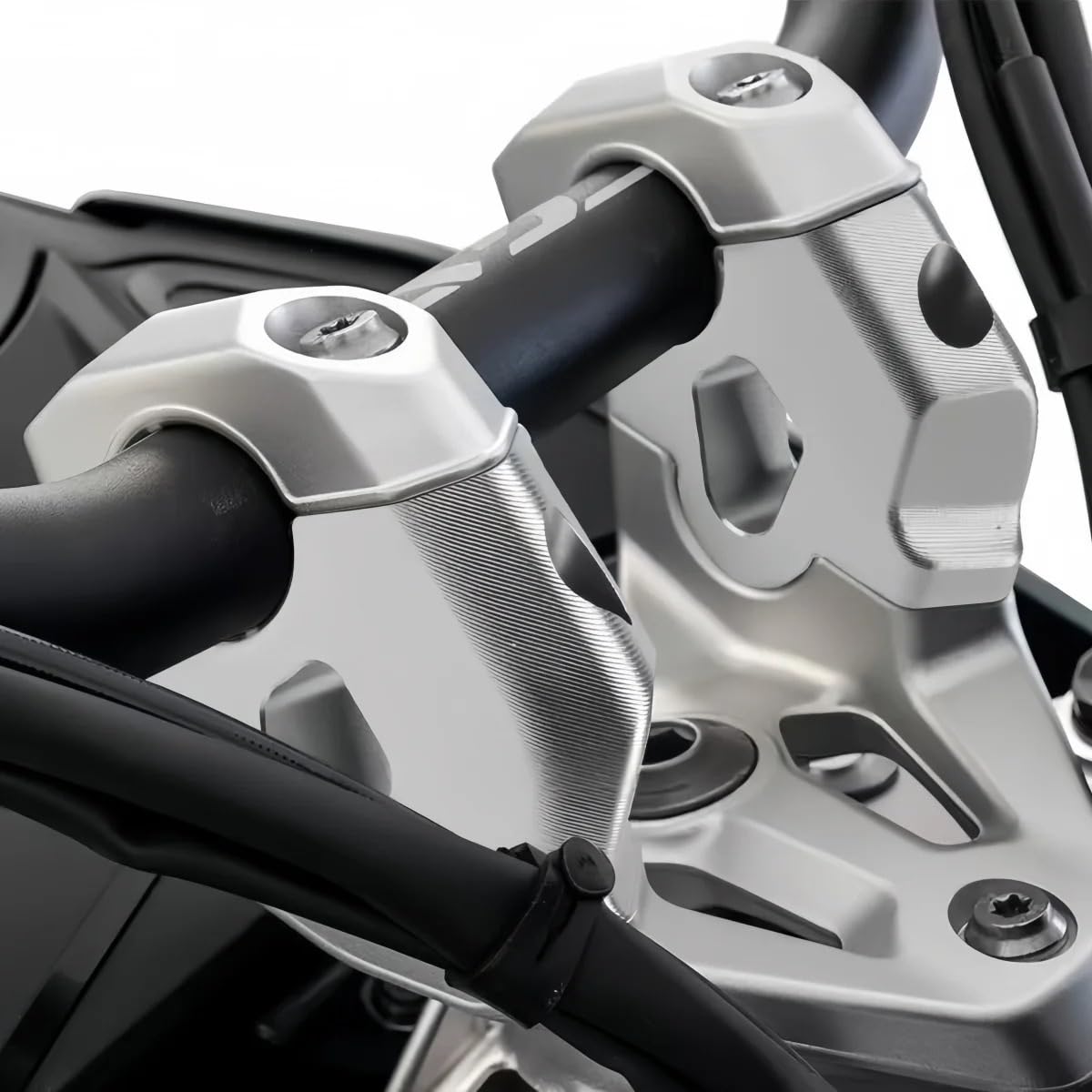 Motorcycle handlebar risers Pasuje do BMW R1300 GS ADVENTURE przesunięcie kierownicy R 1300GS GS1300 ADV akcesoria zacisk do podnoszenia przedłużenie Adapter 2024(Black)