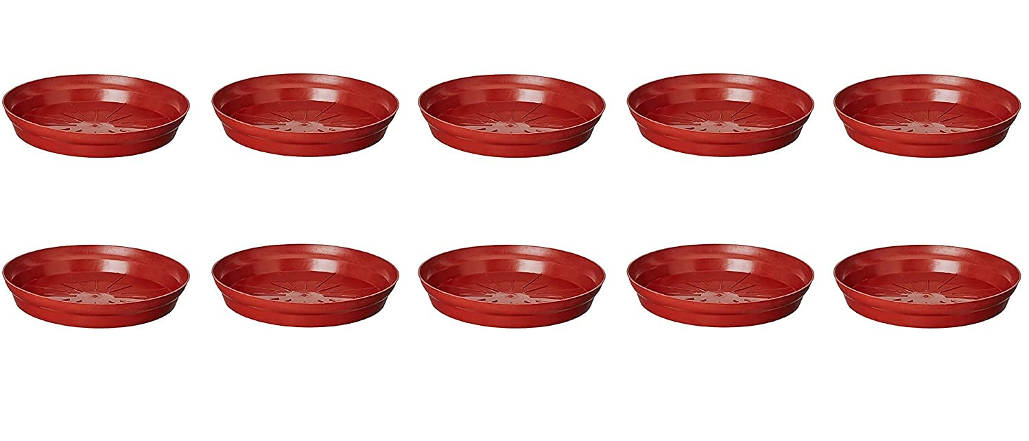 PlantaZee Gamla Tray Bottom Tray for Plant pots Planter Bottom Plate Plastic Bottom Drip Tray (Size-6 inches, Color : Brown, Pack of 10) (B09MRYT2D3) Amazon Price History, Amazon Price Tracker