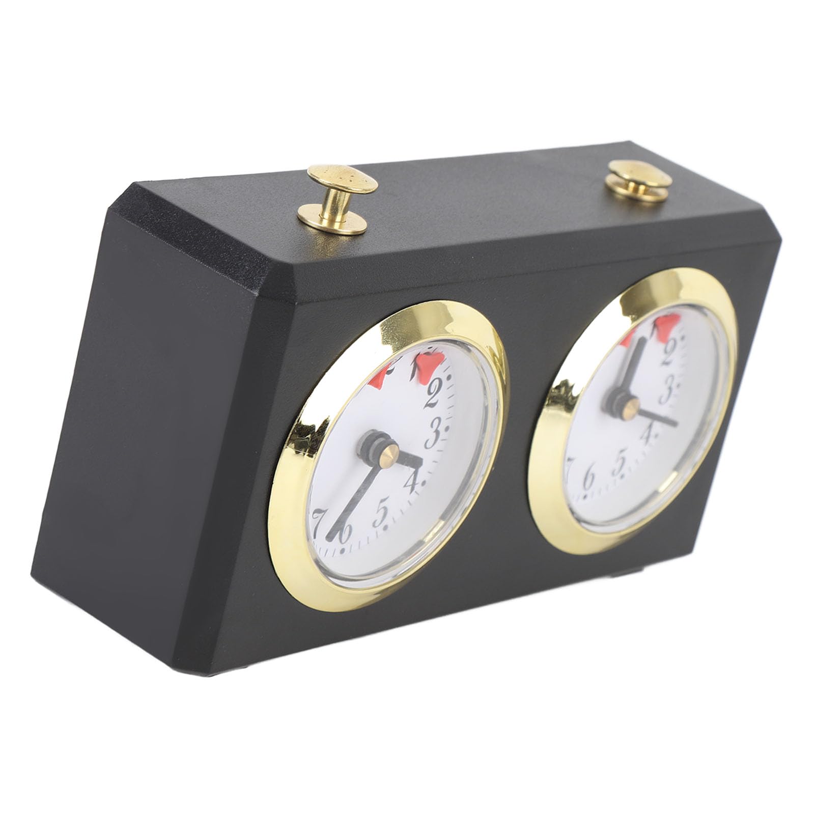 Tbest Orologio da Scacchi Meccanico Orologio da Scacchi Analogico Vintage Grandi Quadranti Meccanismo di Carica Competizioni Weiqi