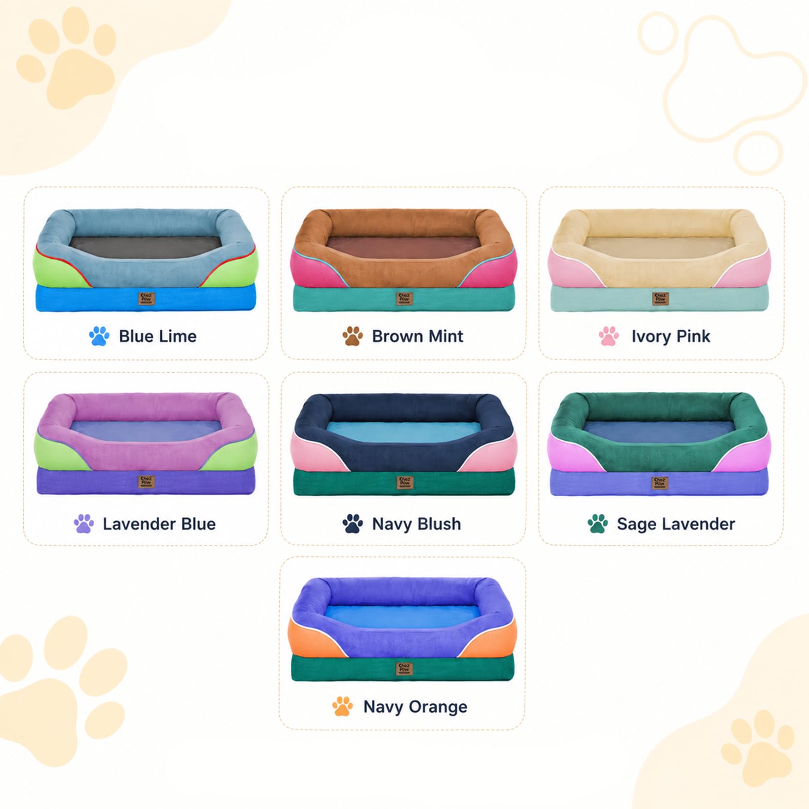 Cama ortopédica Lavable para Perros Grandes, Camas ortopédicas extraíbles de Espuma para Perros con Refuerzos, Cama Grande Impermeable para Perros y Parte Inferior Antideslizante, sofá Cama