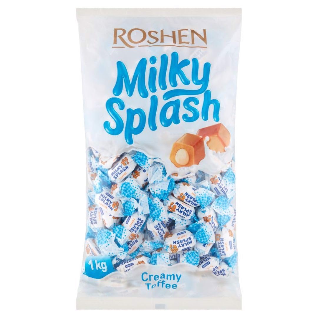 Roshen Toffee Candy With Milk Filling "A Glass of Milk", 2.2 Lbs/ 1 Kg