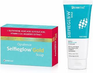 Selfieglow Gold Face Wash & Gold Soap Combo Pack | Skin Brightening, Glow Boosting Daily Skincare | For Men & Women Price In India