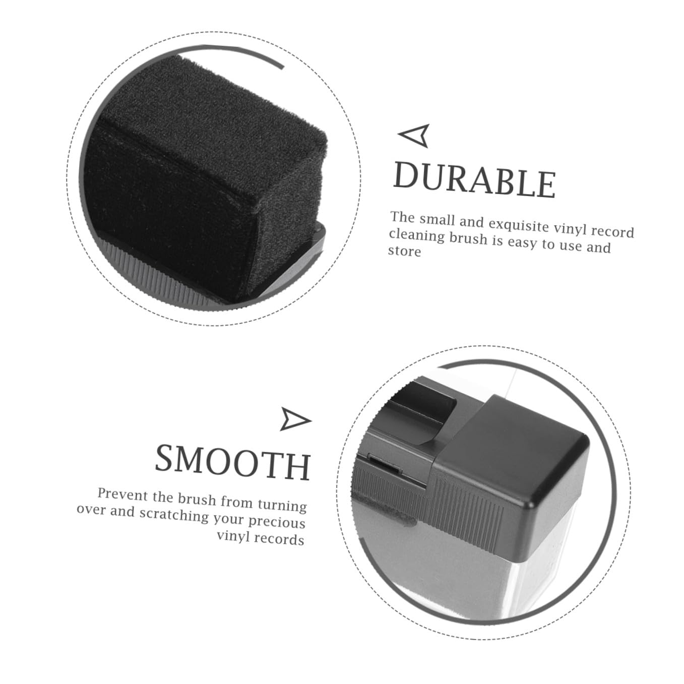 OSALADI 3sets Spazzola Per Pulizia Dischi in Vinile Antistatica Kit Completo Per Manutenzione e Del Giradischi Facile Da Usare e Pratico Compatibile Con Strumenti Musicali Rimuove Polvere