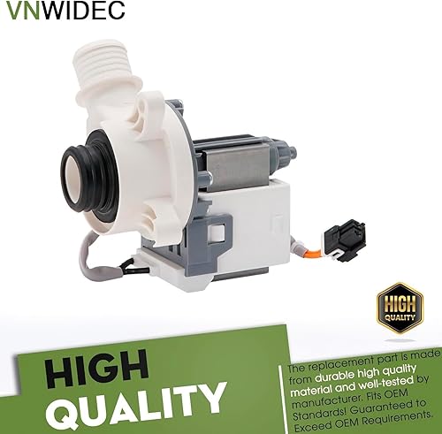 Miniatura 4 de Reemplazo de la bomba de drenaje de lavadora HTW240ASK3WS HTW240ASK4WS HTW240ASK5WS HTW240ASK6WS HTW240ASK6WS mejorada para lavadora eléctrica