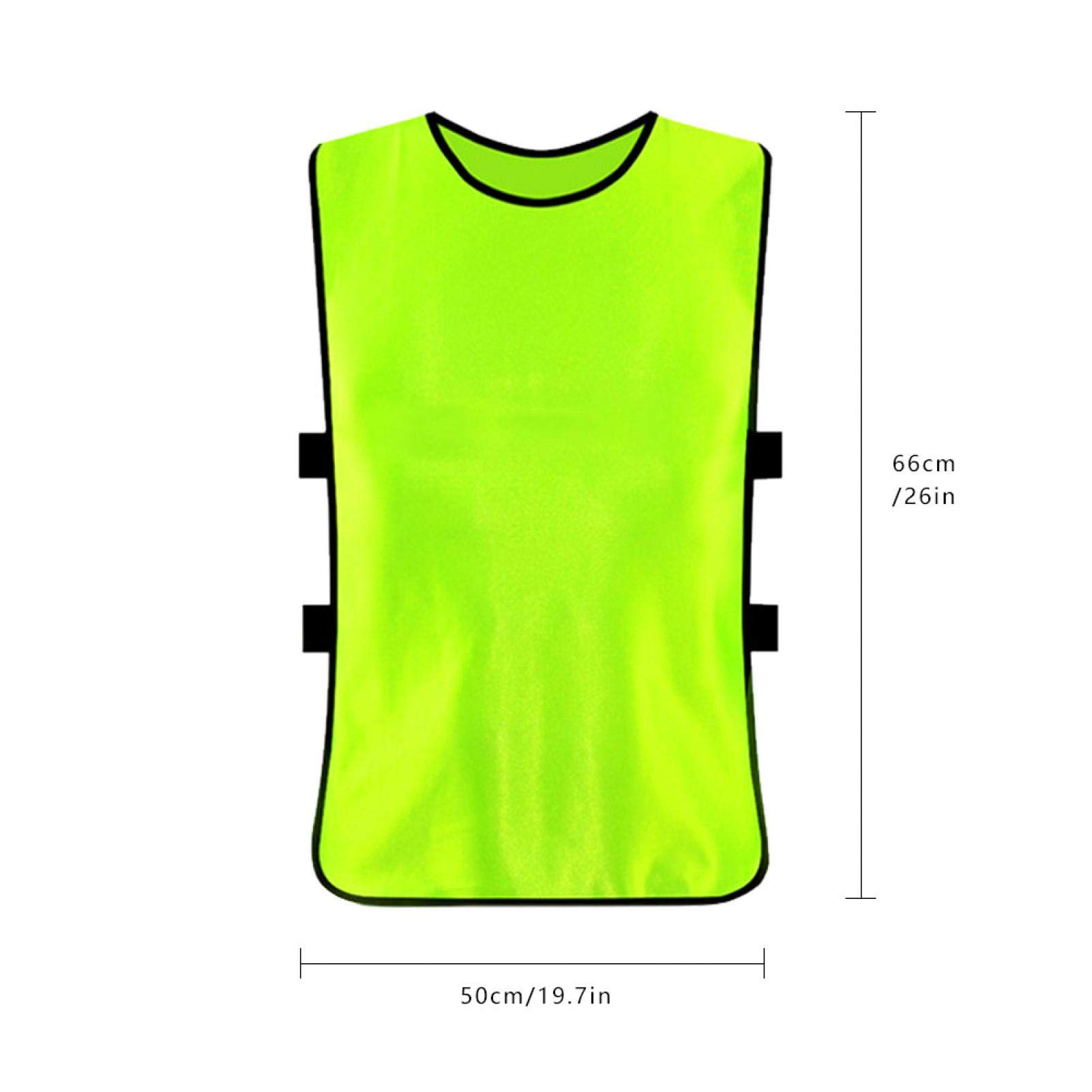 Alomejor Gilet da Allenamento Scrimmage Pettorina da 12 Maglie da Calcio Giochi Sportivi di Squadra di Calcio