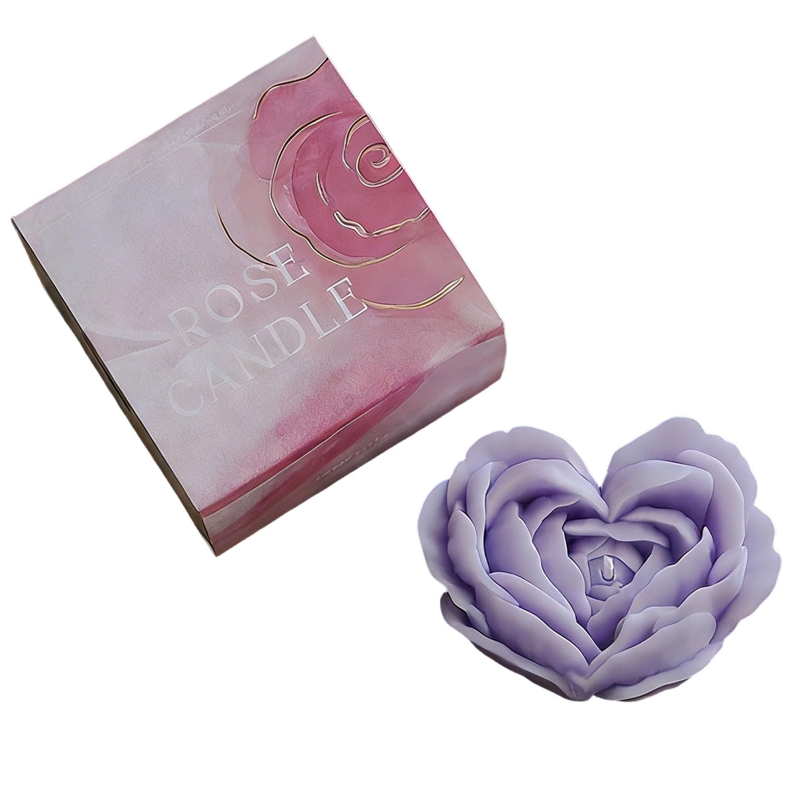 hogtnd Heart Aromatherapy Candle Ornament Soy Wax Decorative for Bedroom Living Room Decoration Home Scented Candles Soy Wax Decorative