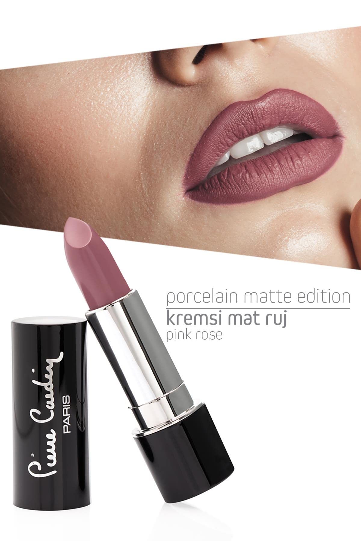 Pierre Cardin Porcelain Matte Edition Lipstick - Pink Rose -198