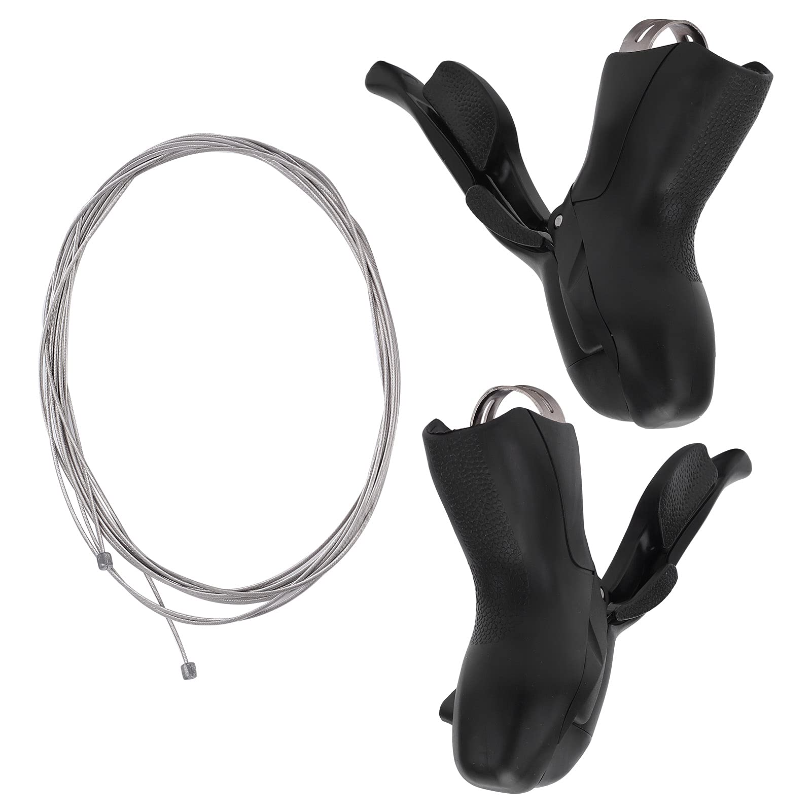 Set di leve del freno per bicicletta, in lega di alluminio resistente, per mountain bike e bici da strada, 2 unità con funzioni di sollevamento e abbassamento, 170 x 115 mm (3 x 7)