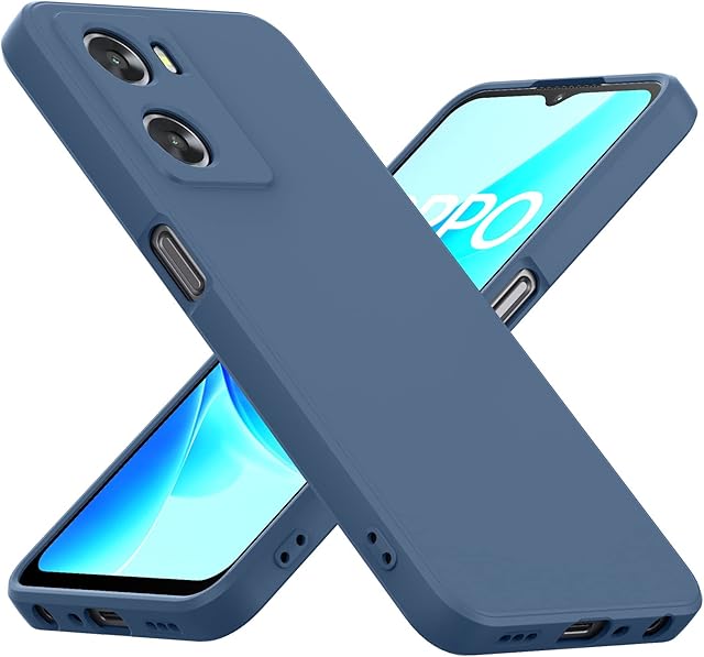 Cresee Case for Oppo A57 4G / Oppo A57s 4G, Thin TPU Silicone Cover with Camera Protection Soft Interior Slim Fit Flexible Phone Case for Oppo A57 / A57s 4G, Blue