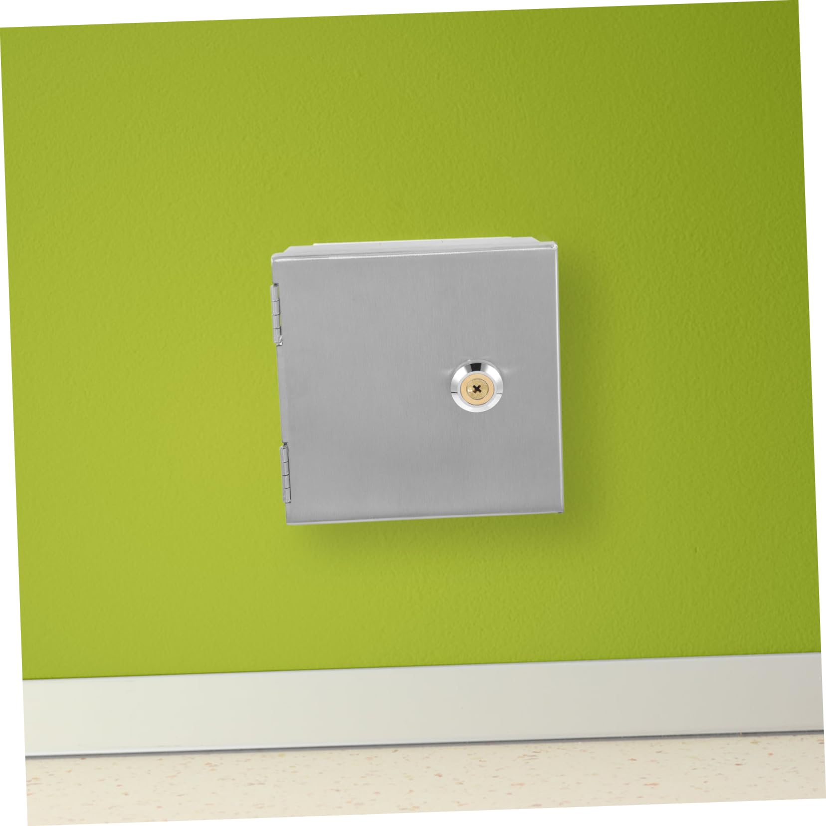 Caja Eléctrica para Exteriores Caja Metálica para Pared de Seguridad con Cerradura para Proyectos Electrónicos y Protección de Enchufes Entornos al Aire