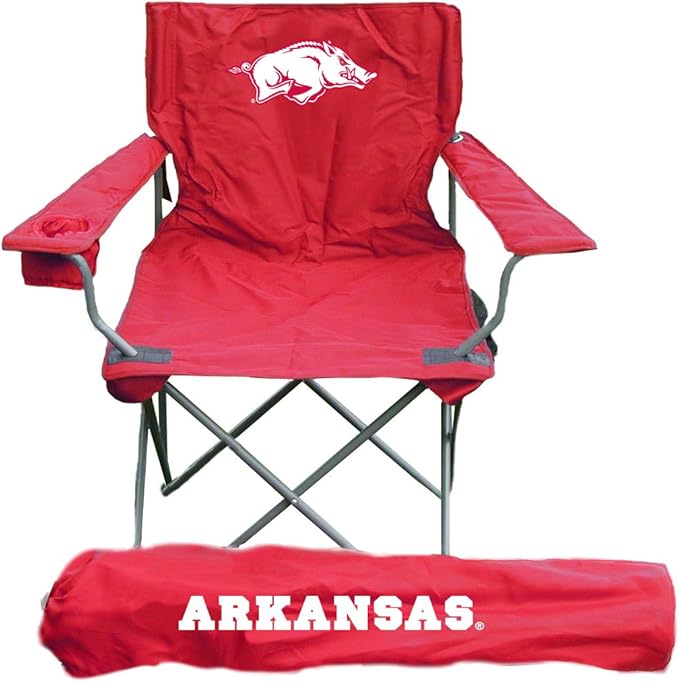 Rivalry NCAA Arkansas Razorbacks Folding Chair With Bag Sports Fan Folding Chairs