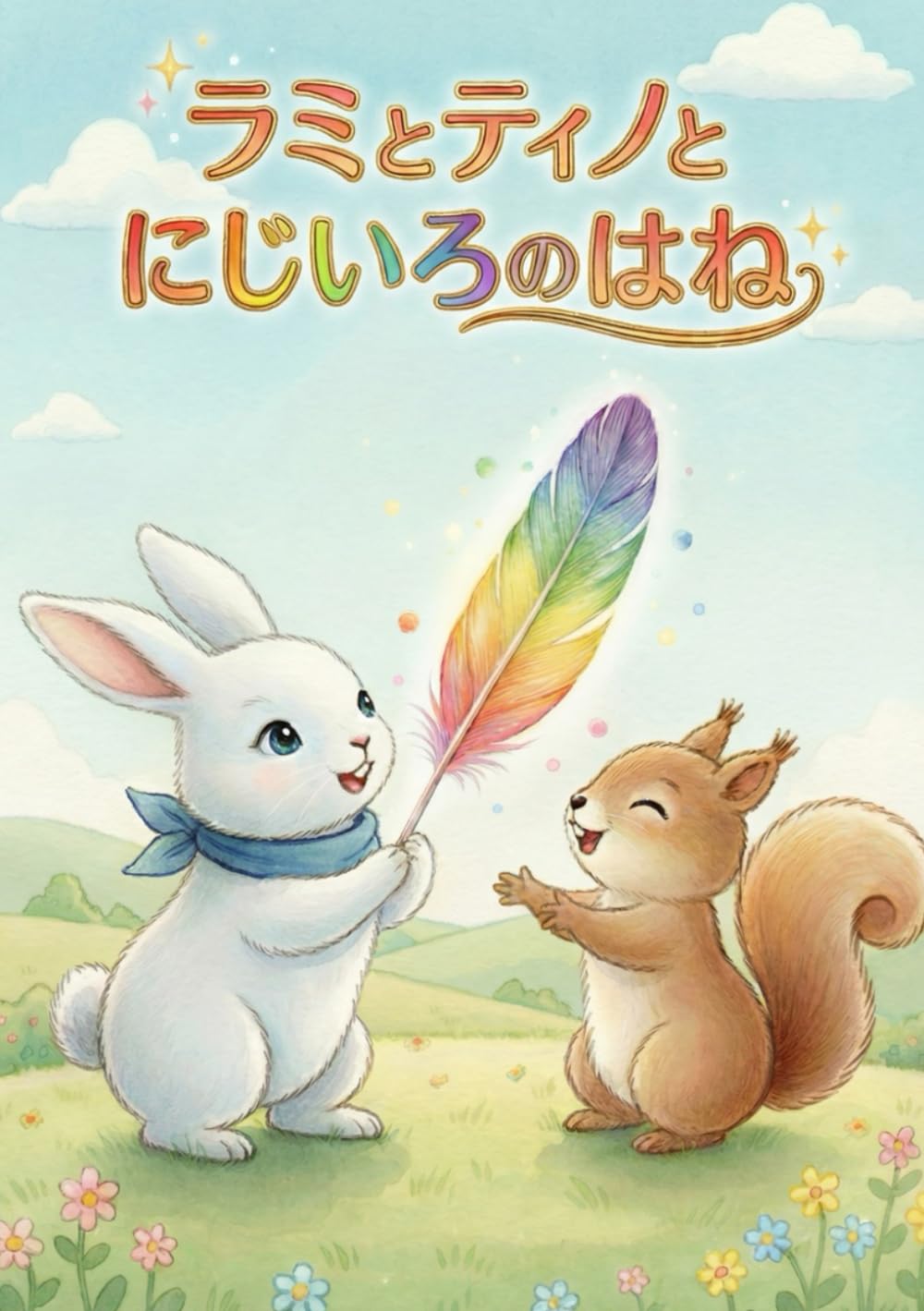 ラミとティノとにじいろのはね (うさぎのラミとりすのティノ)