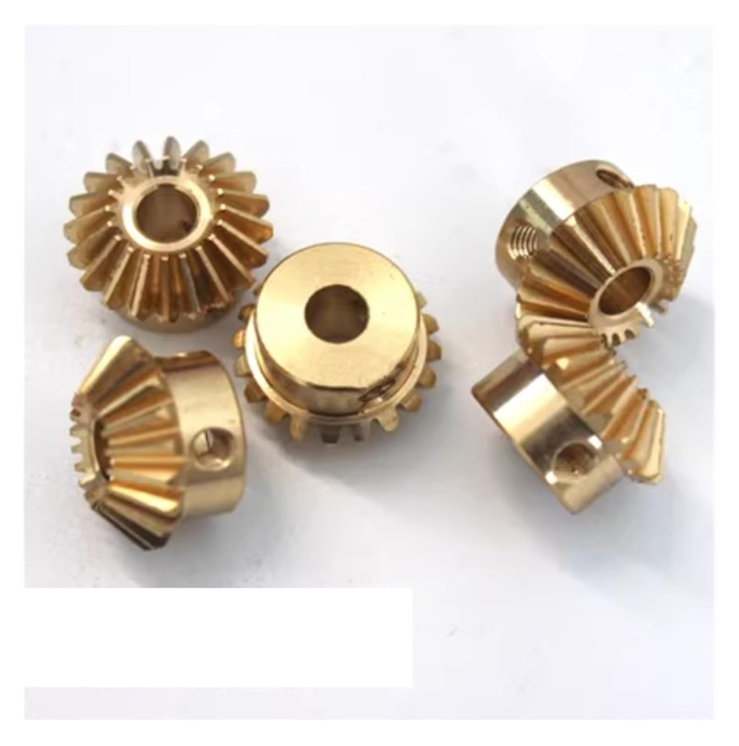 2PCS 20T Brass Bevel Gear 0.8 Modulus 90 Degree Angle Drive 4mm Bore for Mechanical Transmission DIY Projects and Machinery