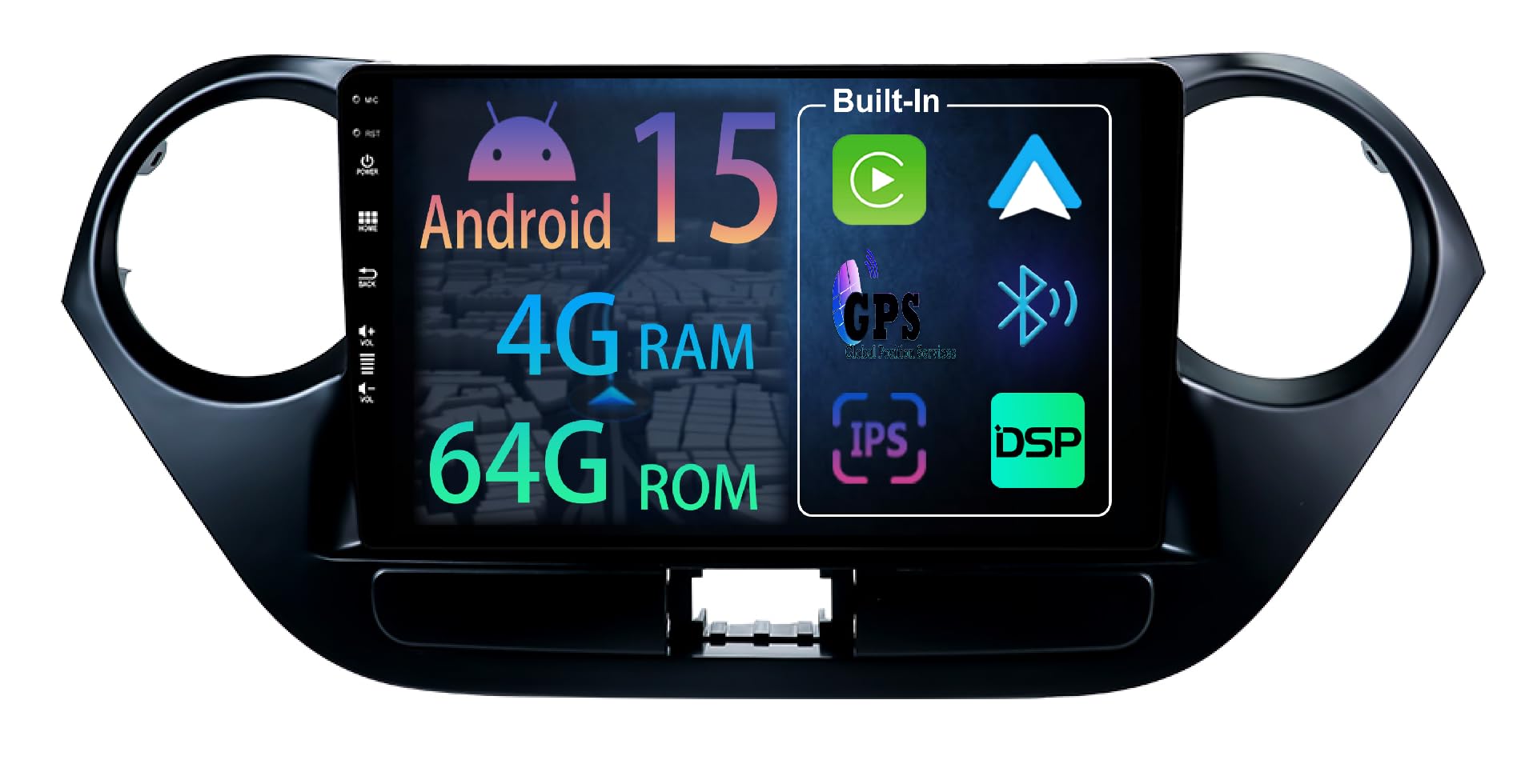 [2+64GB] Keconsing 9 Pouces Android 15 Autoradio pour Hyundai i10 2014-2019 Radio Carplay Stereo Wireless Car Play GPS Auto Navi Bildschirm Bluetooth Navigation Player Écran Tactile FM SWC RDS