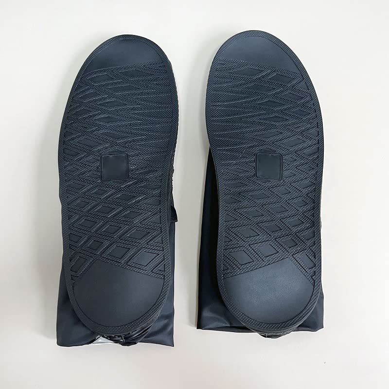 Fundas impermeables para calzado Dioche, negras, con suela reforzada y diseño de alta cilindrada, para ciclismo y caminatas al aire libre (talla XL) miniatura 3
