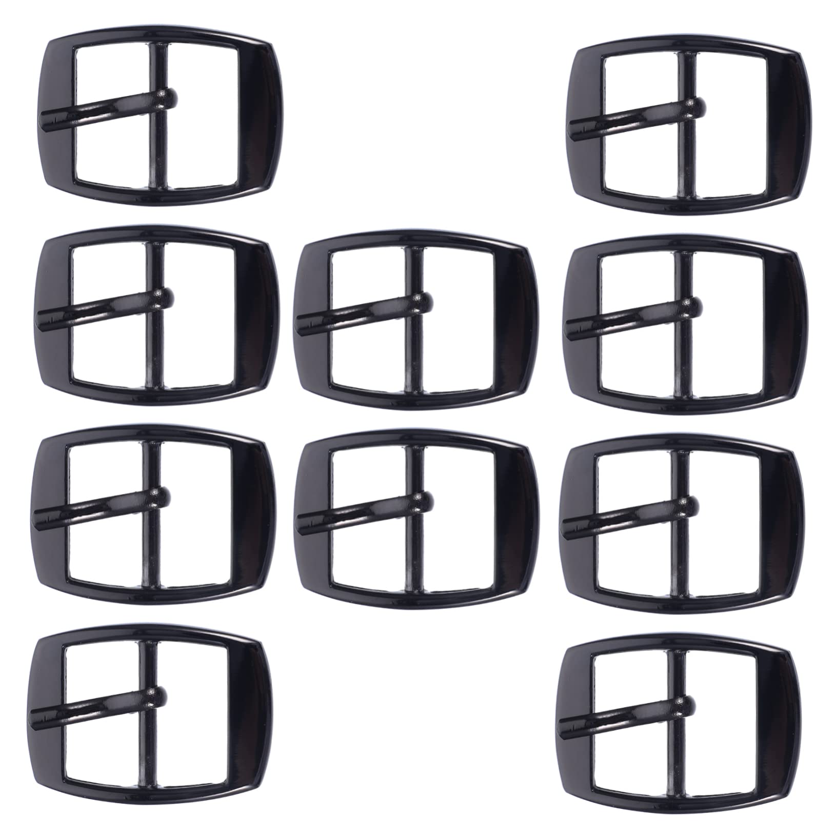 NUOBESTY 40pezzi Fibbie Per Cintura Chiusure Regolabili Per Artigianato Fibbia Singola Ardiglione Design Elegante e Facile Da Installare Per Cinture e Zaini