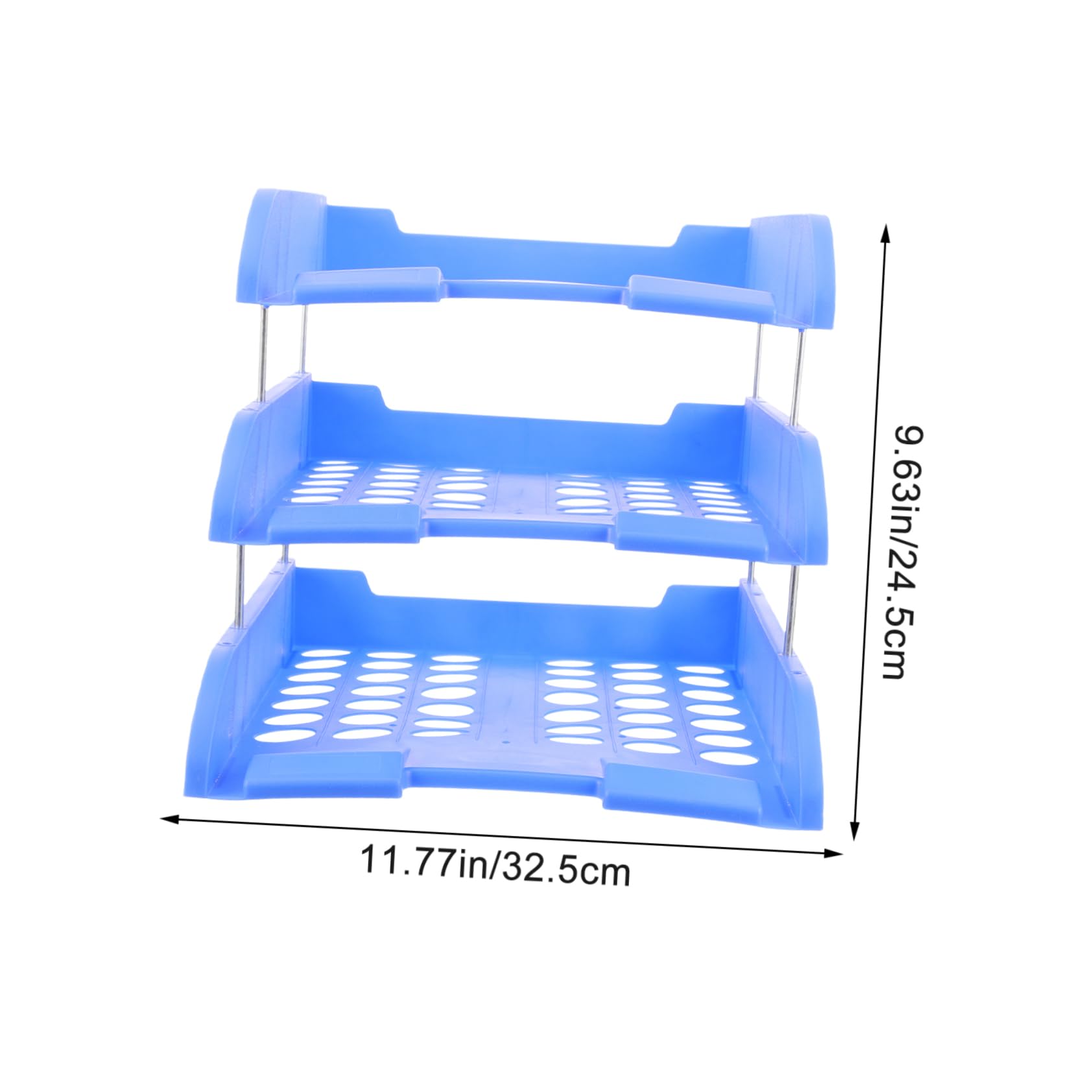 BUTIFULSIC Multi Stackable Paper Tray Organizer for Office and Home Vertical File Holder for Documents Efficient Desk Storage for Letters Bills and School Supplies