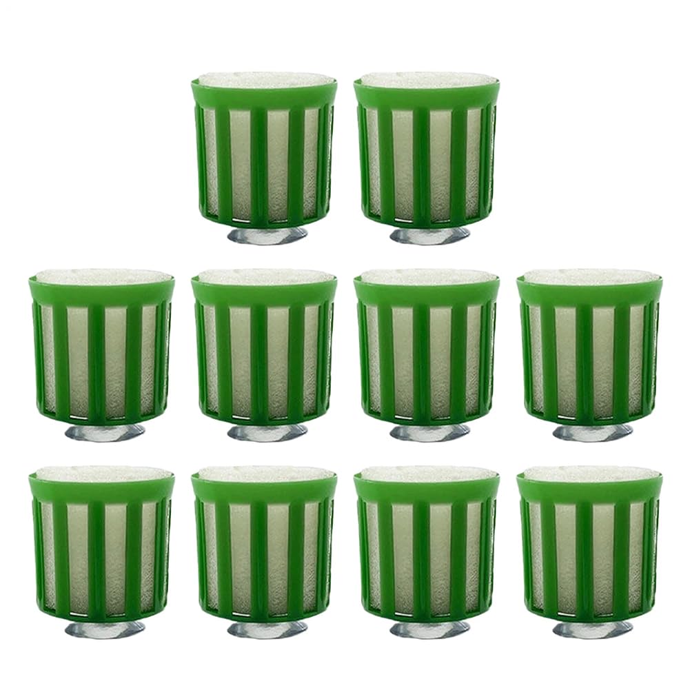 10Pcs Aquatic Plant Fixed Holder Anti-Floating Aquarium Plant Fixing Pot Kit with Suction Cup Fish Tank Plants Fix Basket Kit Aquarium Accessories