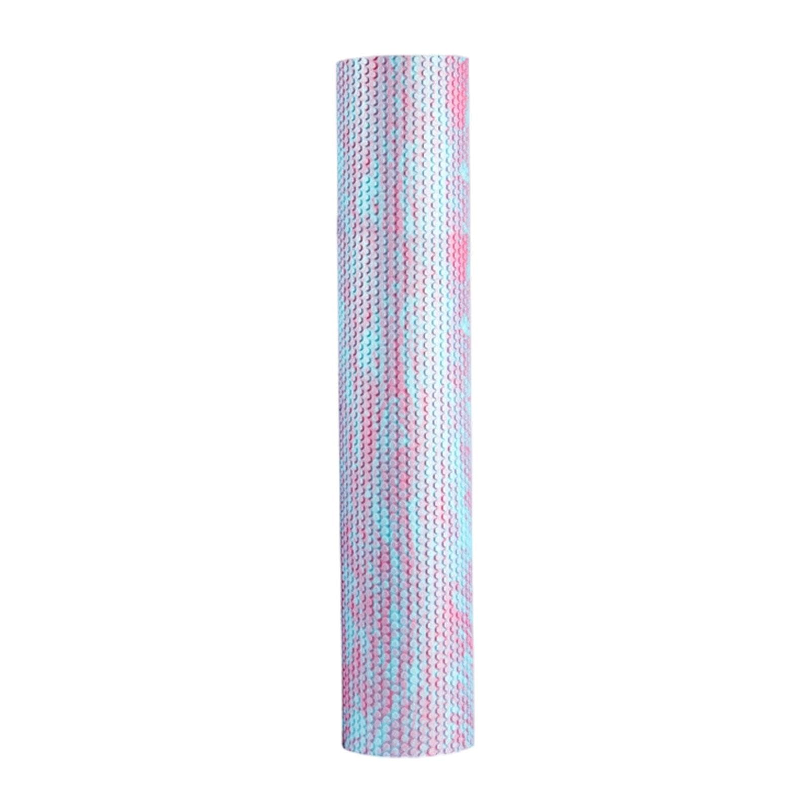 Ronyme Foam Roller Pilates Roller High Density 6" Dia Round Balance Training Yoga Column for Exercise Massage Back Training Workout, Blue
