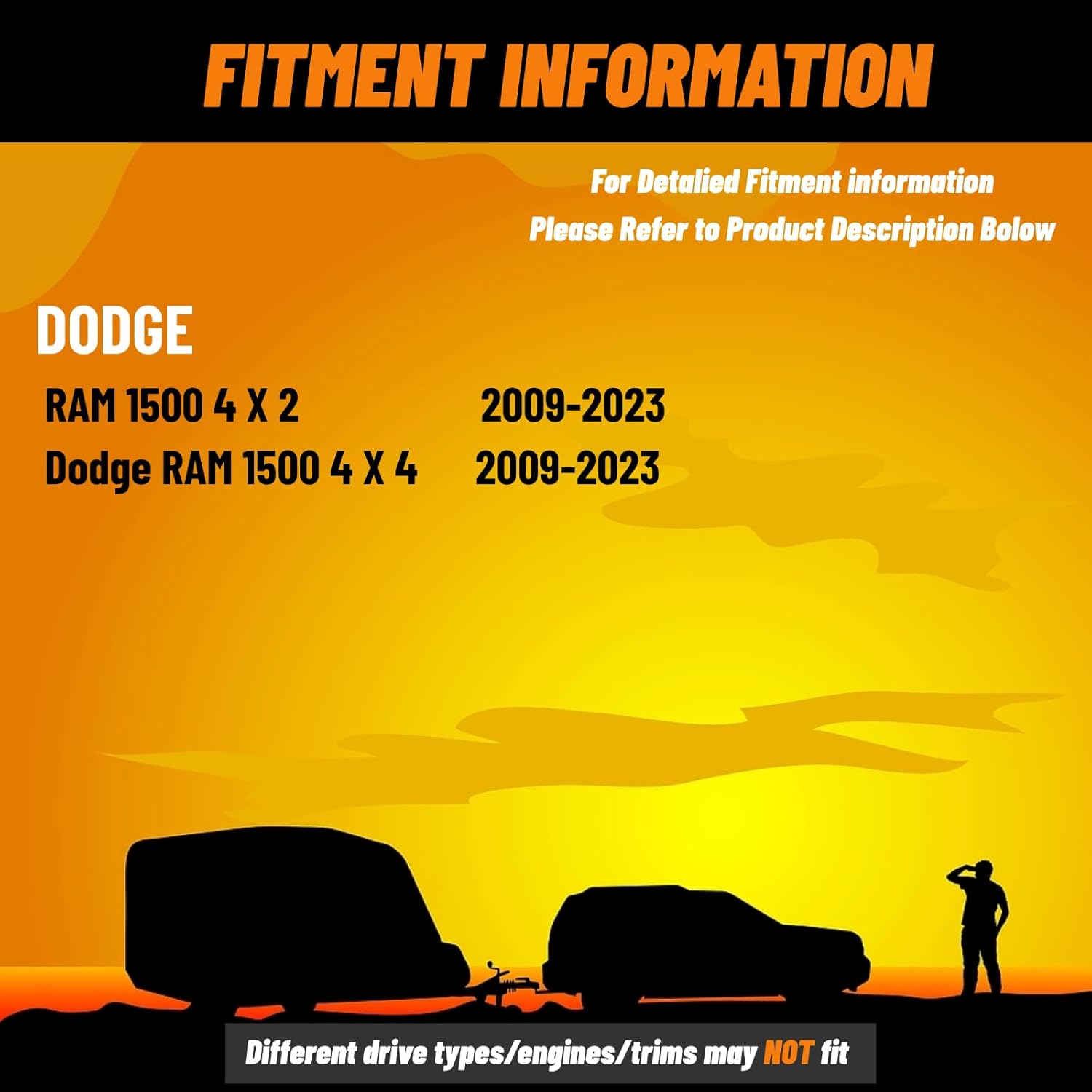 SSR-307-47 Rear Suspension Enhancement Kit Black | Bump Stop Fit for Dodge RAM 1500 2/4WD (2009-2023) | Rear Suspension Helper Springs | Rear Leaf Spring Suspension Kit