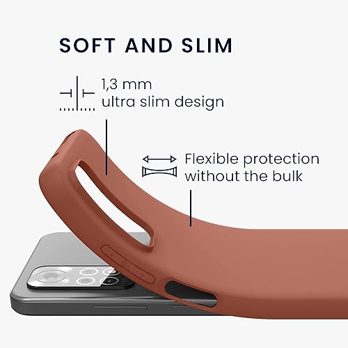 Vista 597 de kwmobile Funda compatible con Xiaomi Redmi Note 11 / Note 11S - Funda protectora de silicona TPU suave y delgada - Azul Báltico Azul (Baltic Blue)