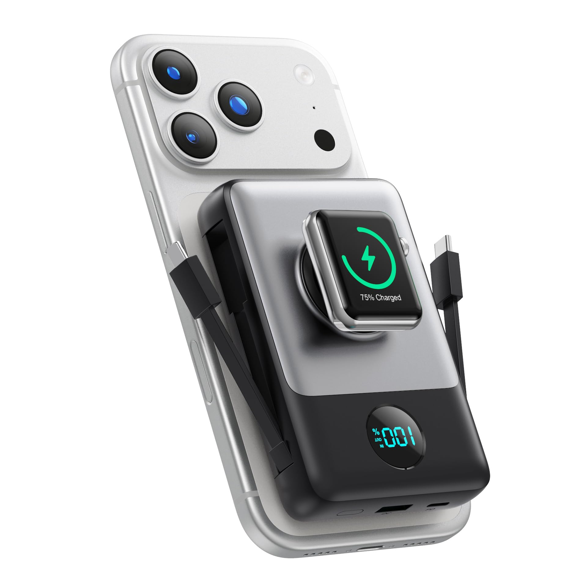 Amazon.com: 6 in 1 Magnetic Portable Charger for iPhone with Built