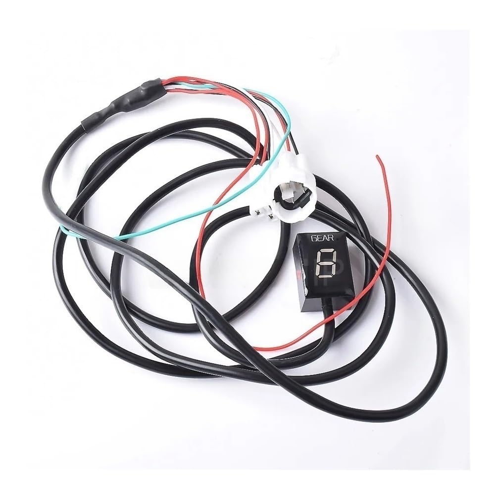 Indicatore di Cambio Marcia per Moto GSR 600 400 Tutti Gli Anni GSR 750 2011-2017 GSR600 GSR750 Indicatore di Marcia Digitale Touch (Rosso con Staffa)