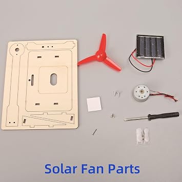 DIY FM Radio Kit and Solar Fan Kit, Electronic Science Project with PCB, Speaker, Case, Assembly Tools,Gifts for smart Kids