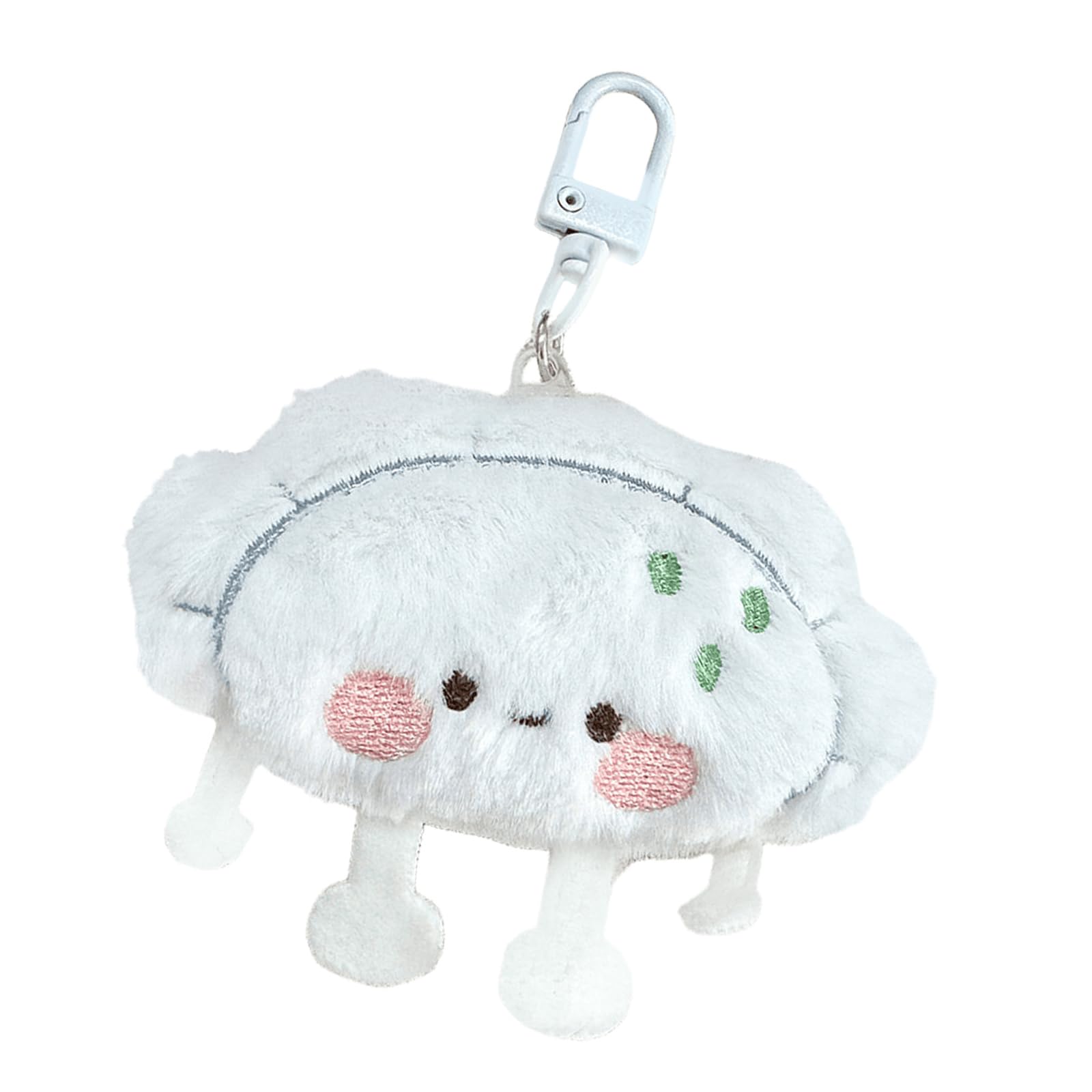 Xiaoqenan Unisex B Steamed Stuffed Un/Dumpling/Sushi Dolls Keyring Plush Food Theme Toy Keychain For Ag Decoration Fashion Accessory Sushi Pendant