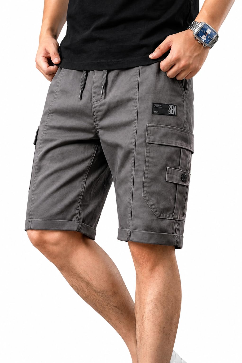 Cargo Shorts for Men | Pure Cotton Breathable Shorts | Stylish Casual & Travel Wear Shorts-picture-21