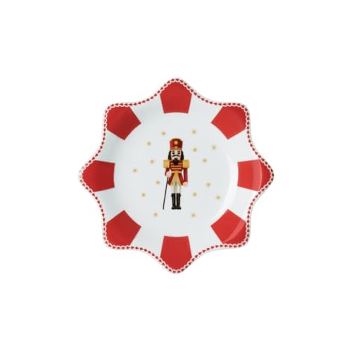 Cuenco de estrella rojo de 20 cm para ensaladas navidenas y centros de mesa comedor 3