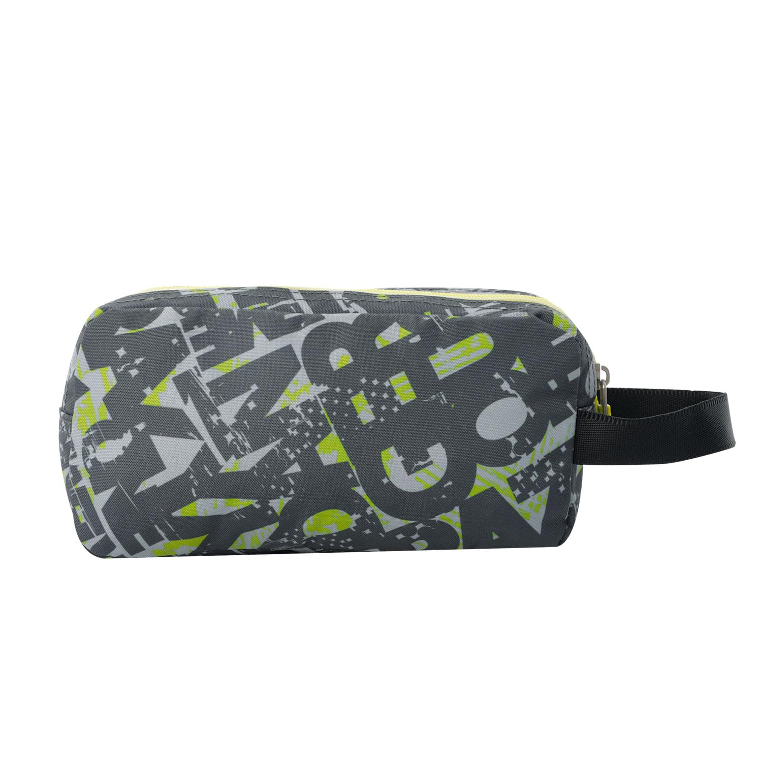TOTTO - Astuccio scolastico a 3 scomparti, modello Agapec, astuccio grande, dimensioni 23 x 11,5 x 10,5 cm, manico laterale, manici ergonomici con PVC, tessuto resistente, stampa Texgrunge