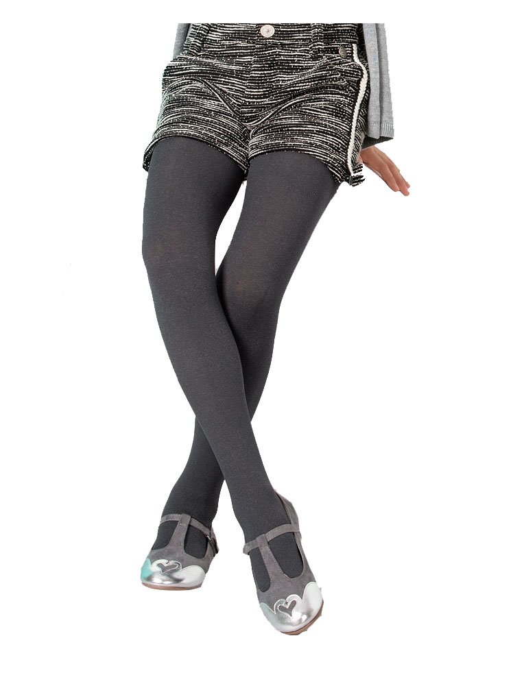 Gabriella Girls Tights Microfibre Soft Semi Opaque Age 4-11 New (Graphite/Melange, 10-11 Years (Height:150-158cm))