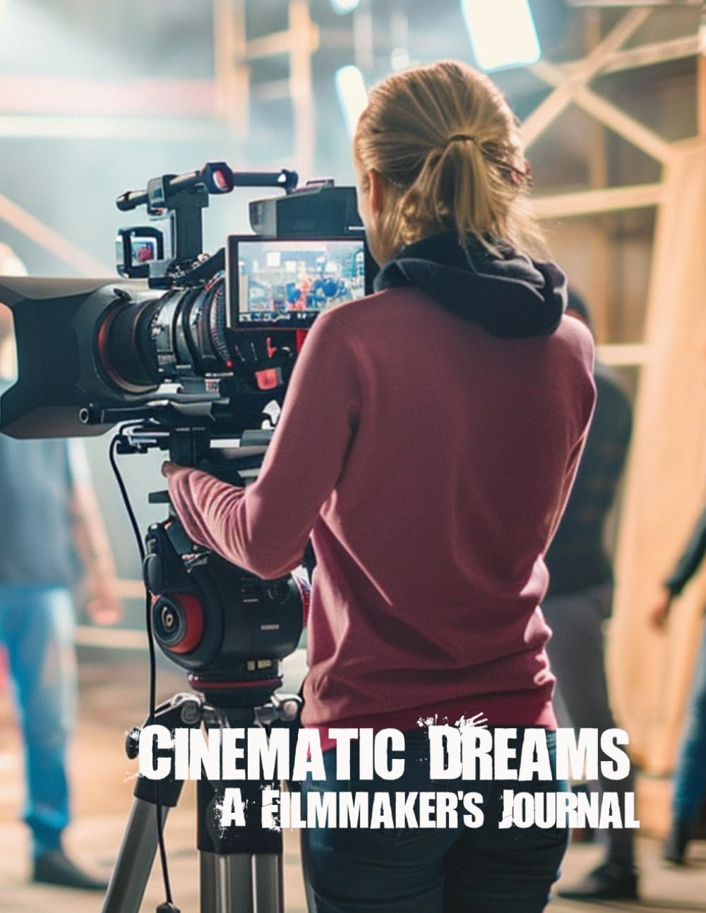 Cinematic Dreams II Cahier de notes de luxe pour cinéaste avec reliure cousue