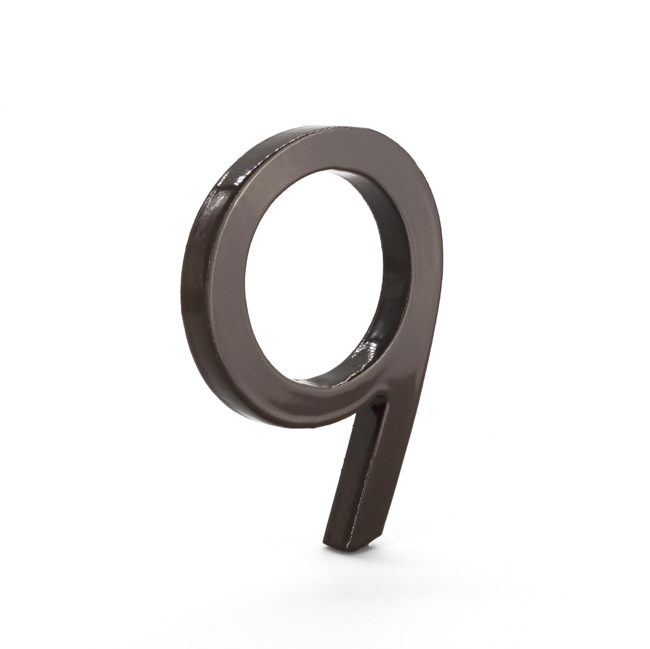 Numéro de maison flottant 15 cm en aluminium bronze romain Montague Metal