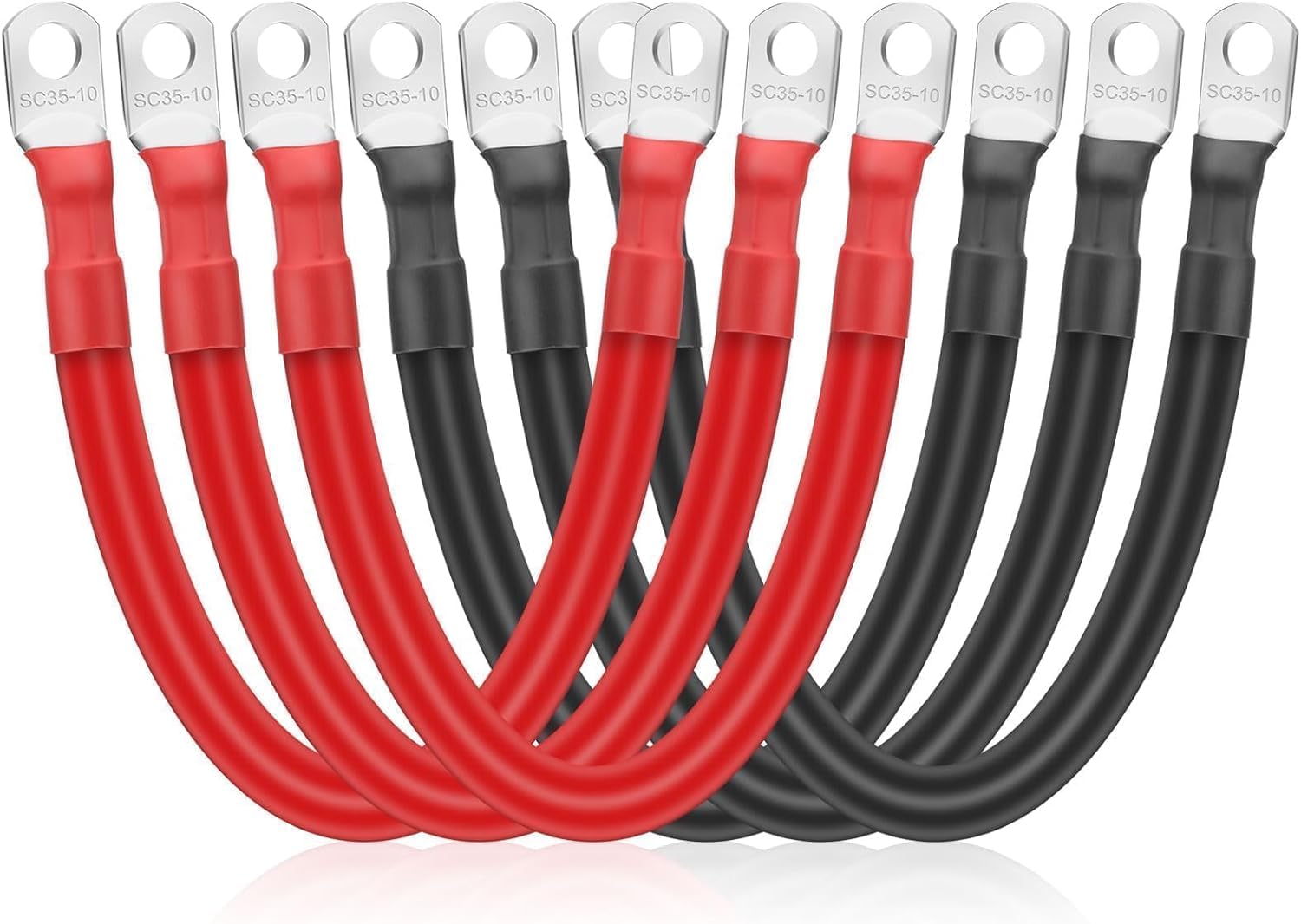 Linkstyle 2 AWG 6-Pack Battery Cables