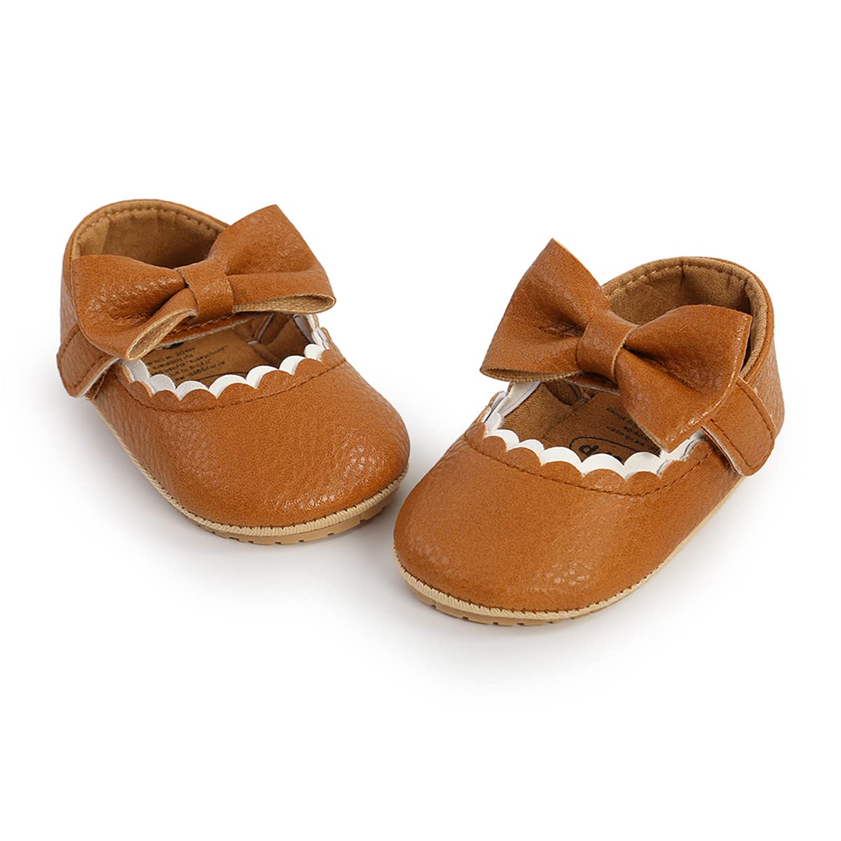COSANKIM Mary Jane Baby dziewczęce antypoślizgowe płaskie buty z gumową podeszwą