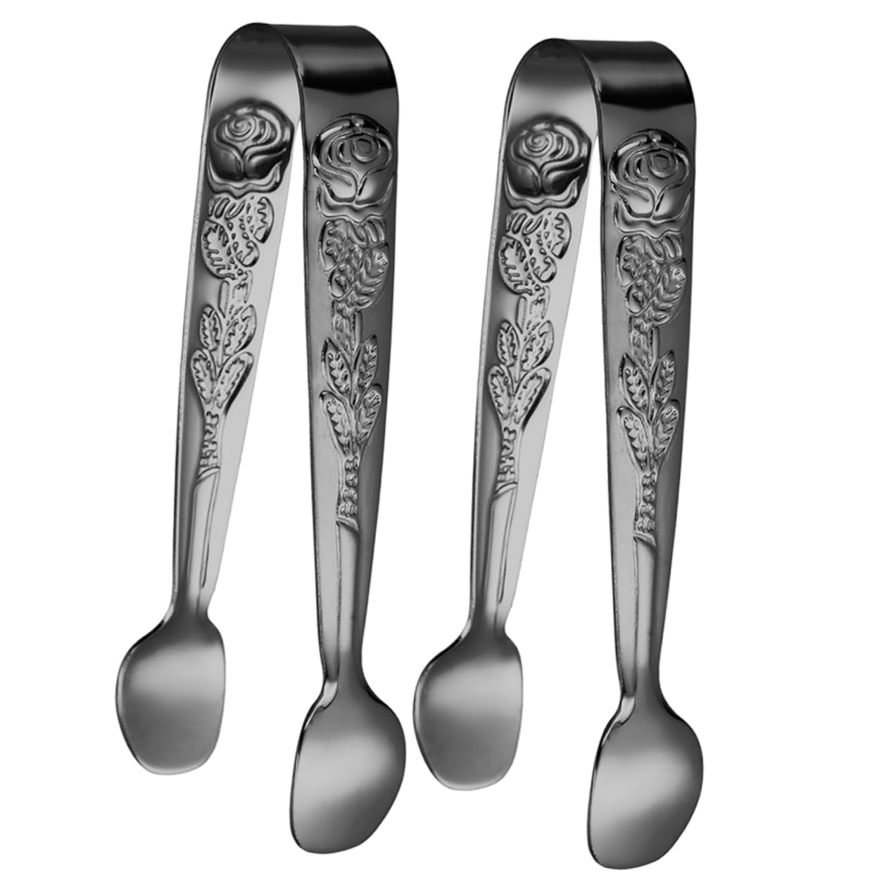 HOLIDYOYO Candy Clip for Sugar Cubes Stainless Steel Mini Tongs Anti-slip Suitable for Buffet Daily Use