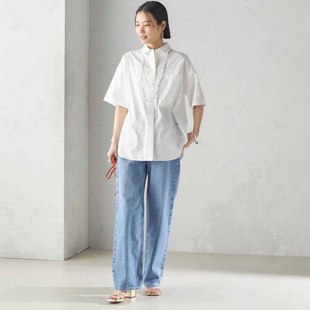 Amazon | [シップス] 洗濯機可能〉オックス 刺繍 ショート