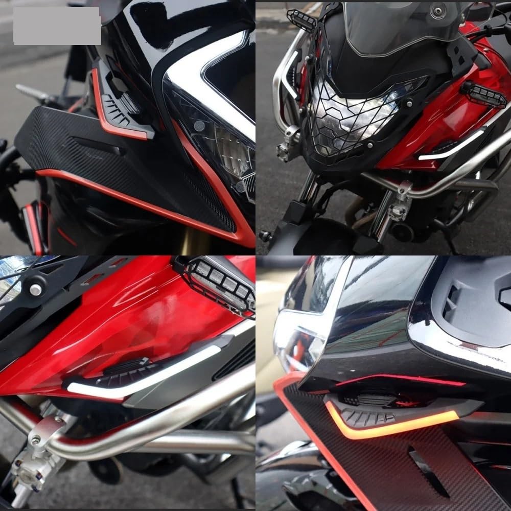 Aerodinamica per Moto Ala aerodinamica delle alette dello spoiler anteriore della motocicletta Kit spoiler anteriore