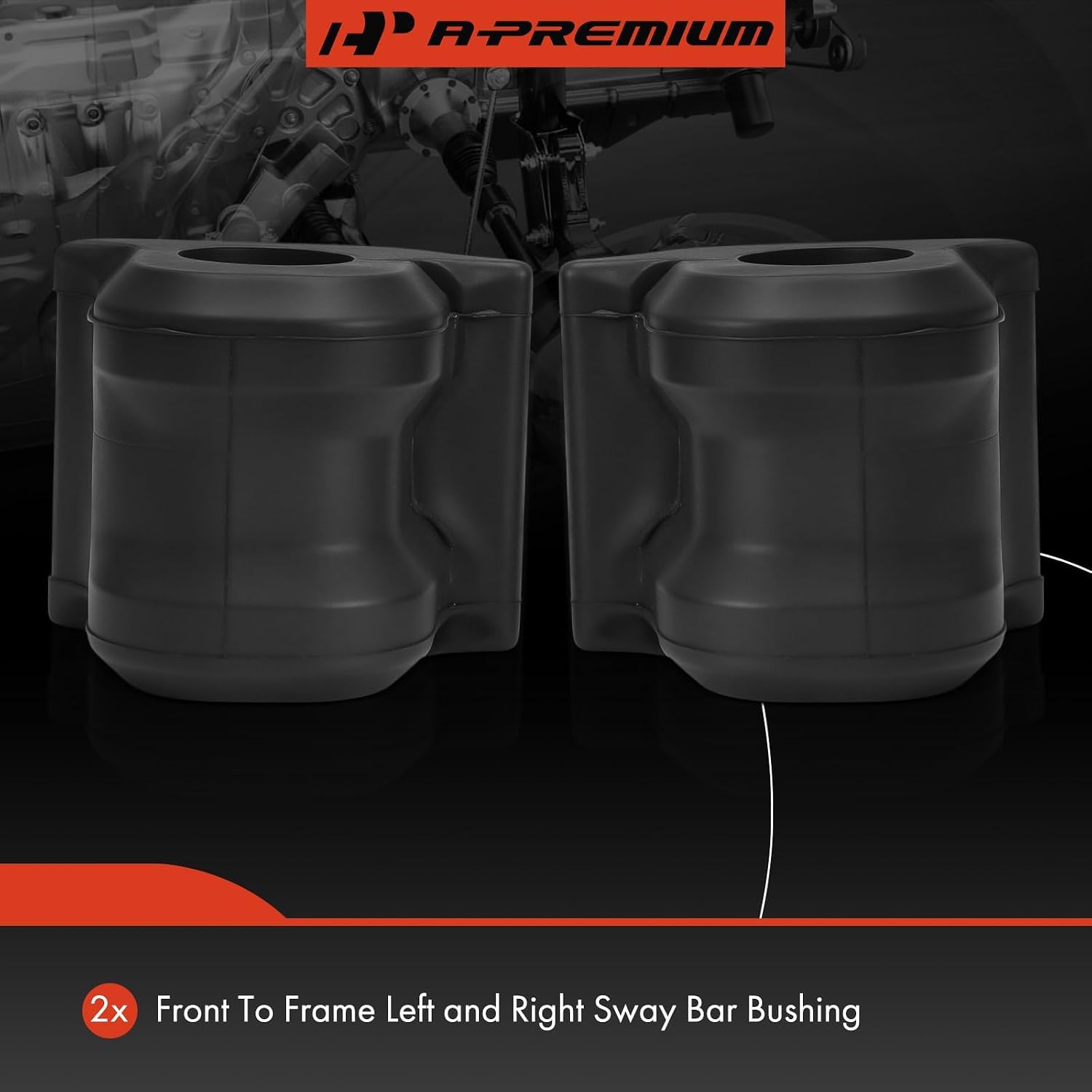 A-Premium 2 x Front To Frame Sway Bar Bushing Kit, Compatible with Toyota RAV4 2006-2014 & Scion xB 2008-2015