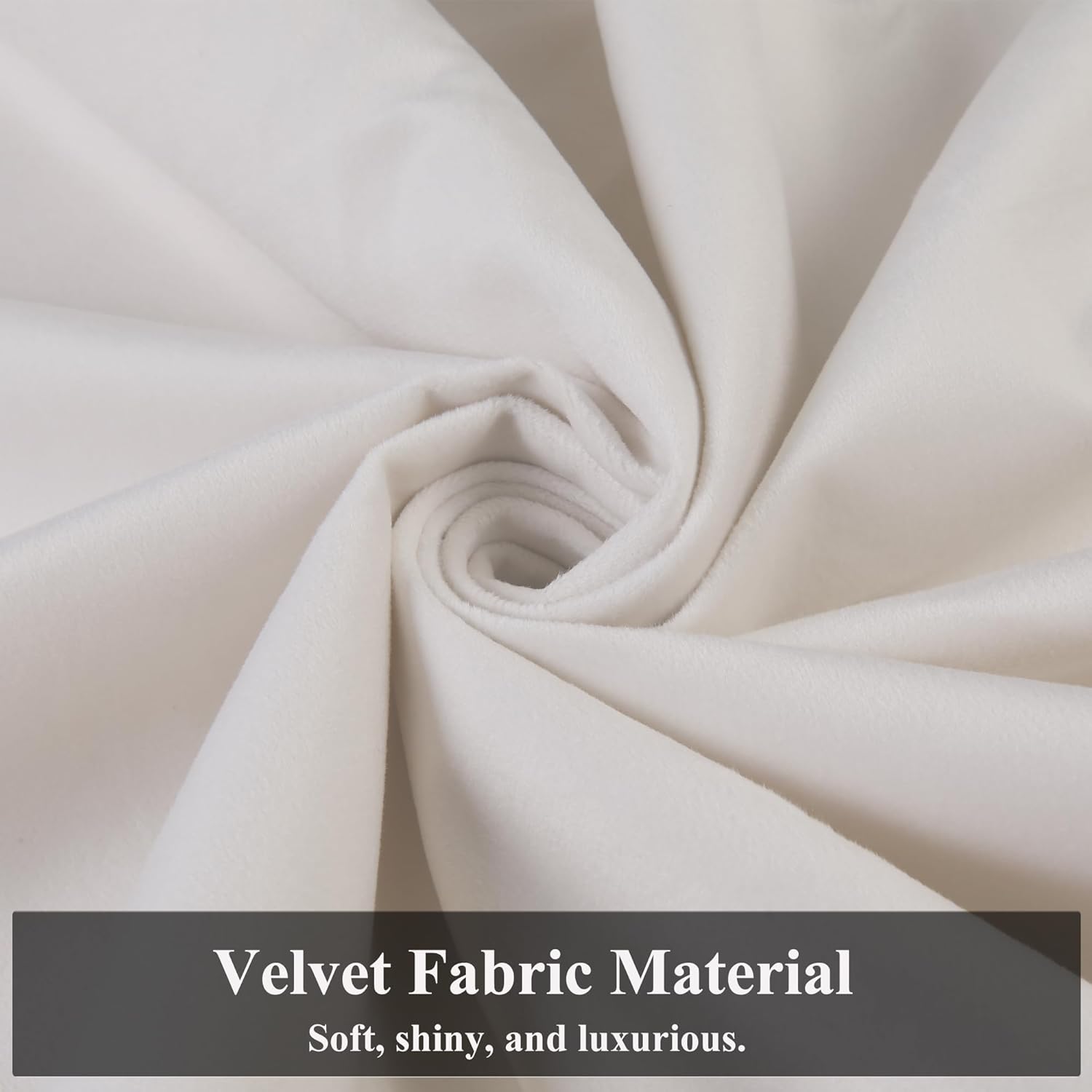 Close-up of the velvet fabric material