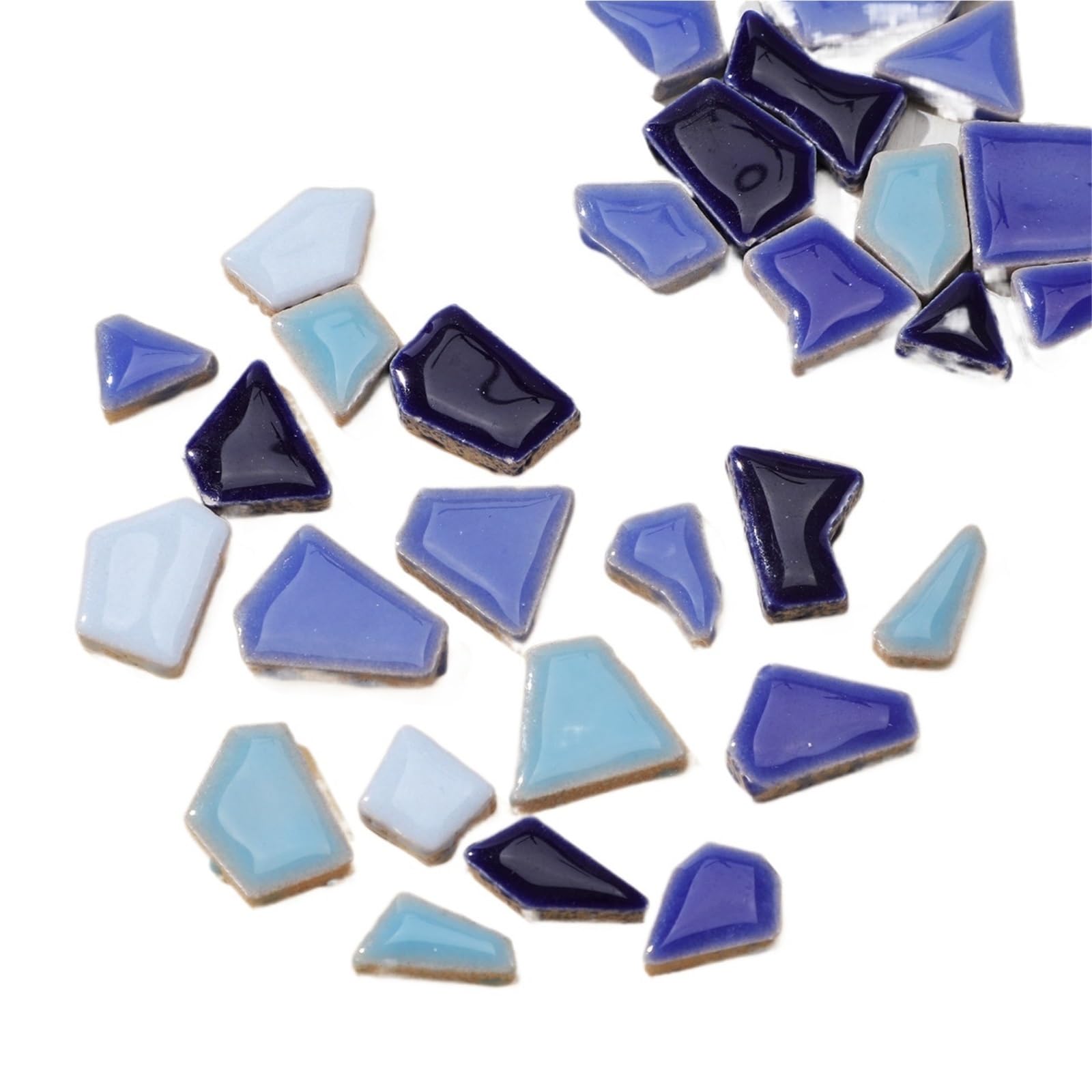 Xulvoz One Color Mosaic Tiles 400G Mosaic Ceramic Tiles Irregular Colorful Pieces Creative Diy Home Decoration Crafts Tile Stone