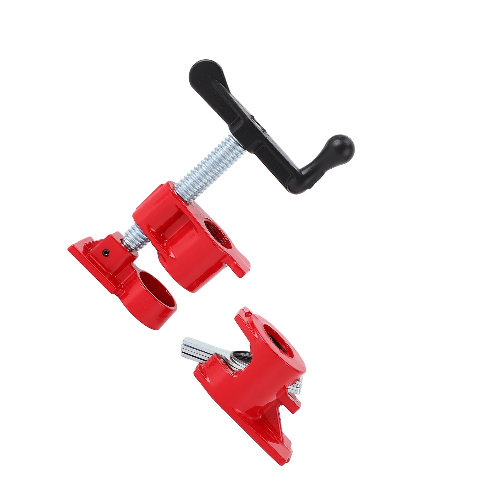 4 Juegos de Abrazaderas de Tornillo para Tubos, Abrazaderas de Tornillo de 3/4 de Pulgada,Rápido, Base Ancha Resistente, Juego de Abrazaderas de Metal para Madera y Hierro, Banco