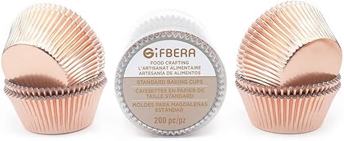 Miniatura 10 de Gifbera Moldes de papel metálico para magdalenas de papel metálico estándar para hornear, 200 unidades (aguamarina)