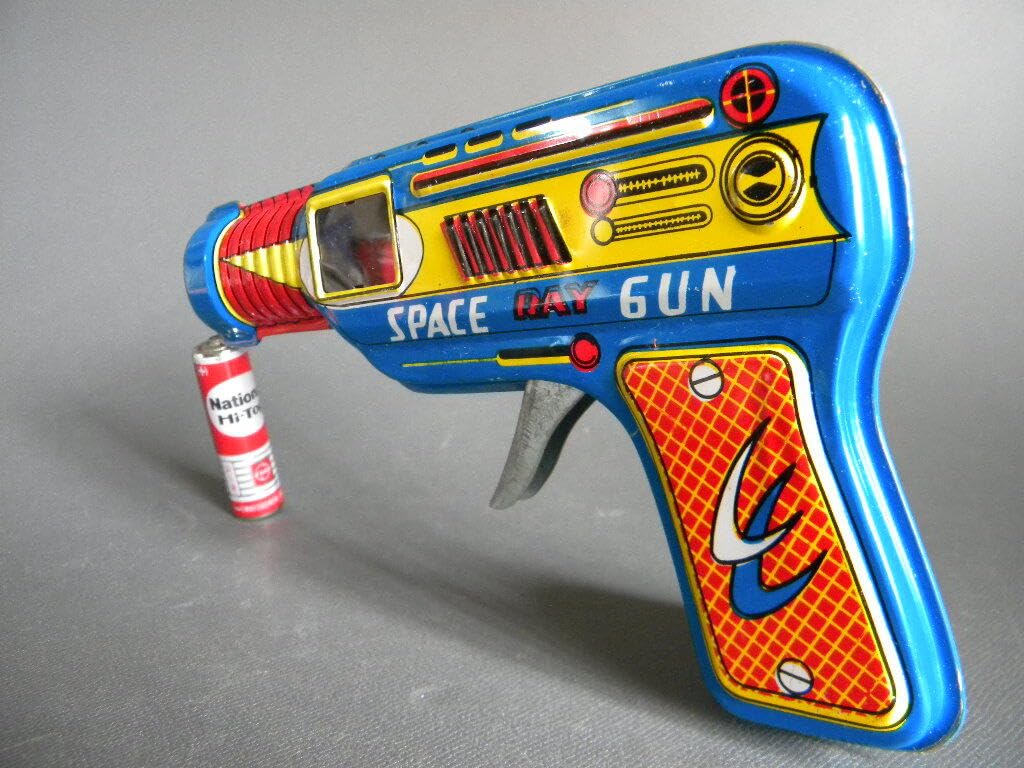 Amazon.co.jp: 当時物 宇宙戦争 SPACE GUN 発火レーザー音出 スペース