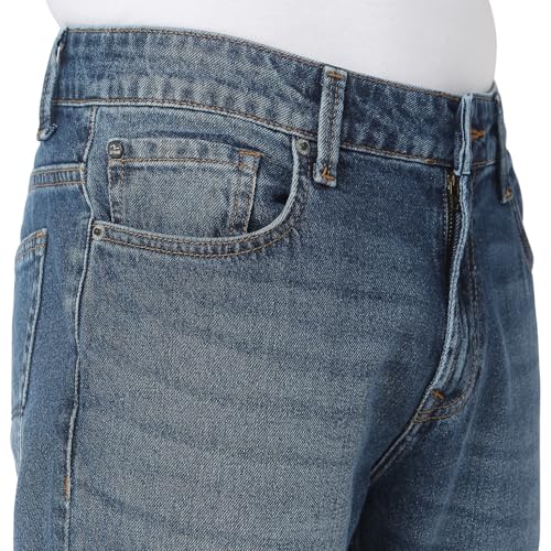 Image of Spykar Men's Ricardo Straight Fit Mid Rise Casual Jeans