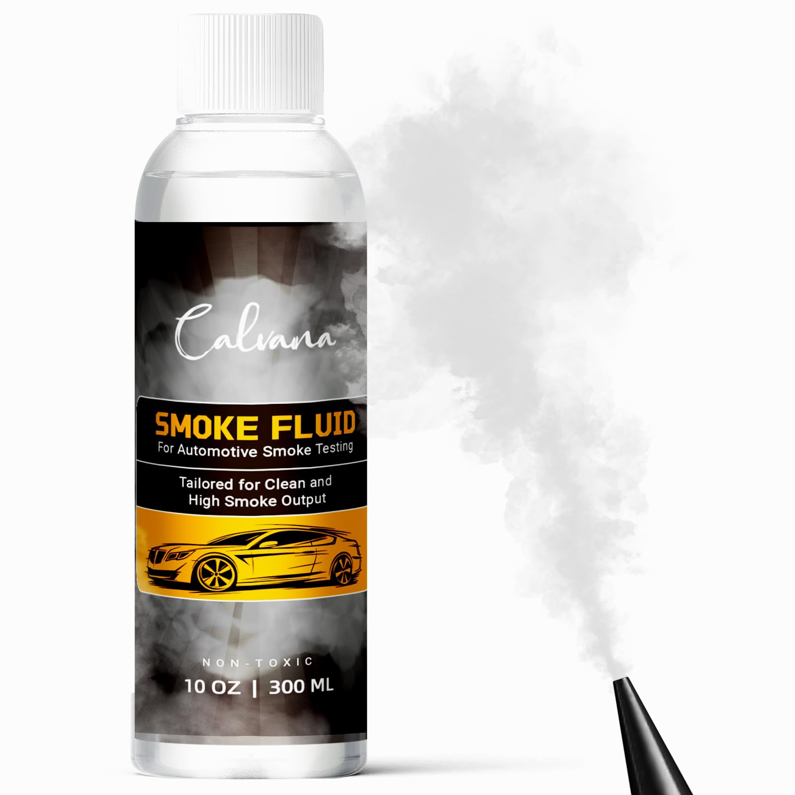 Calvana 10 fl.oz Smoke Machine Liquid, Oil Leak Detection Kit, for Automotive Smoke Leak Detector