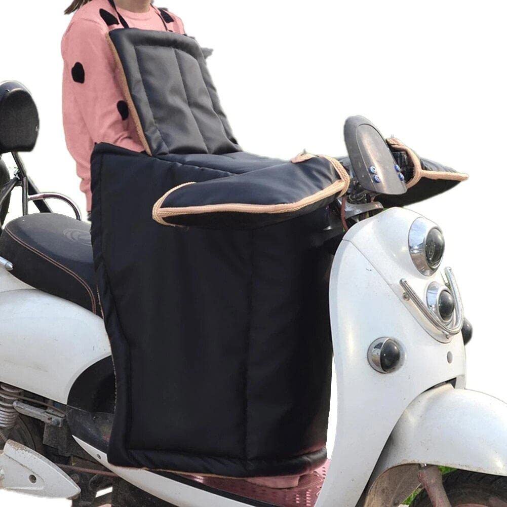 Sanfly Couvre-Jambes pour Scooters, Protection Contre la Pluie, Le Vent et Le Froid, Couverture de Moto, genouillère, Couvre-Jambes, Couette d'hiver avec Manches de poignée